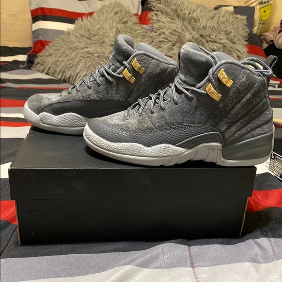 gray jordan retro 12